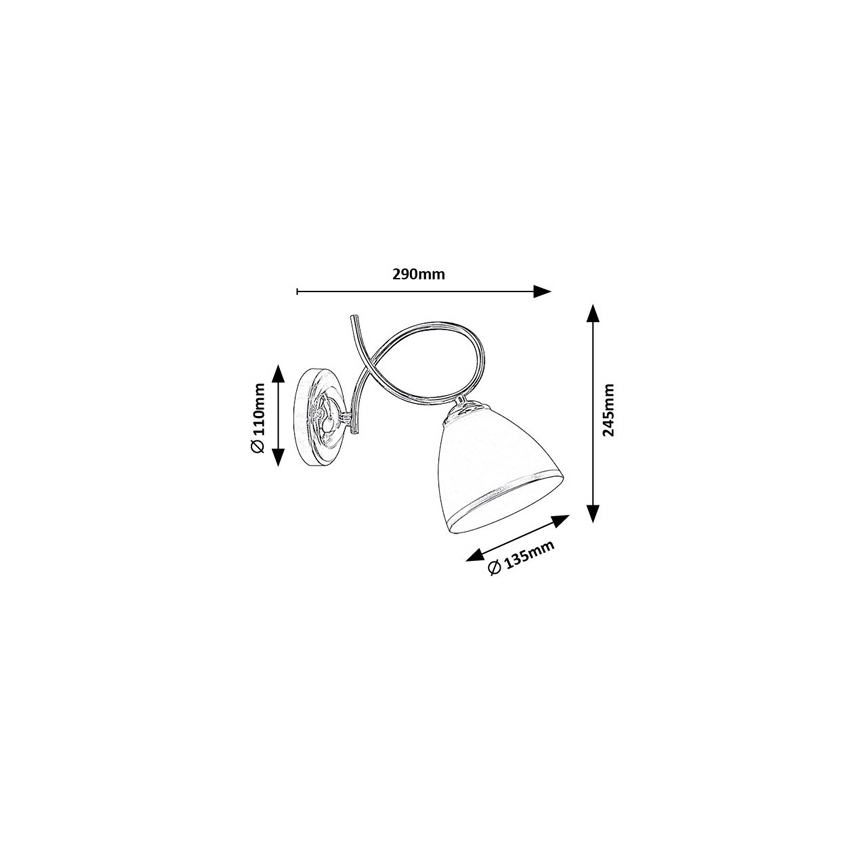 Brilagi - Nástěnná lampa FRED 1xE27/60W/230V lesklý chrom