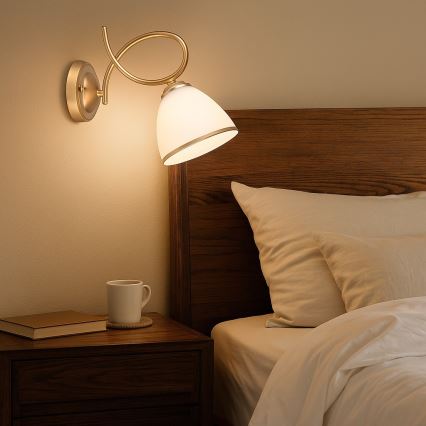 Brilagi - Nástěnná lampa FRED 1xE27/60W/230V zlatá