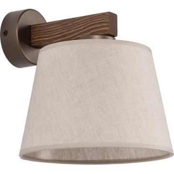 Brilagi - Nástěnná lampa LATTE 1xE27/60W/230V borovice/béžová