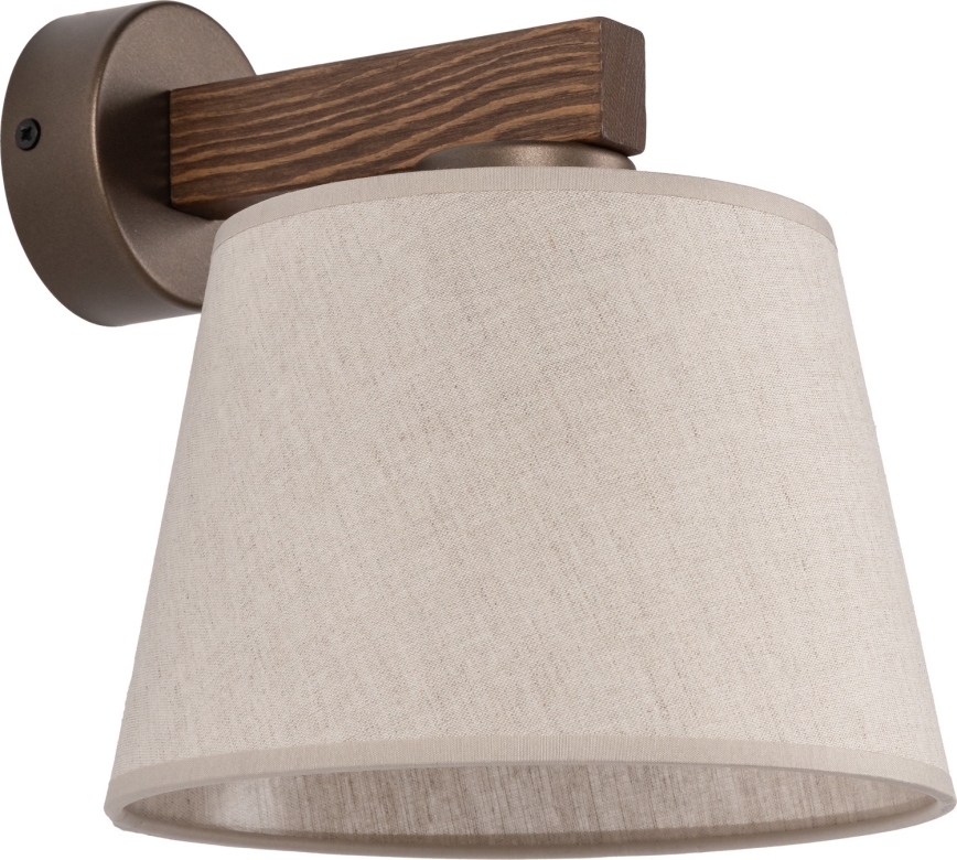 Brilagi - Nástěnná lampa LATTE 1xE27/60W/230V borovice/béžová