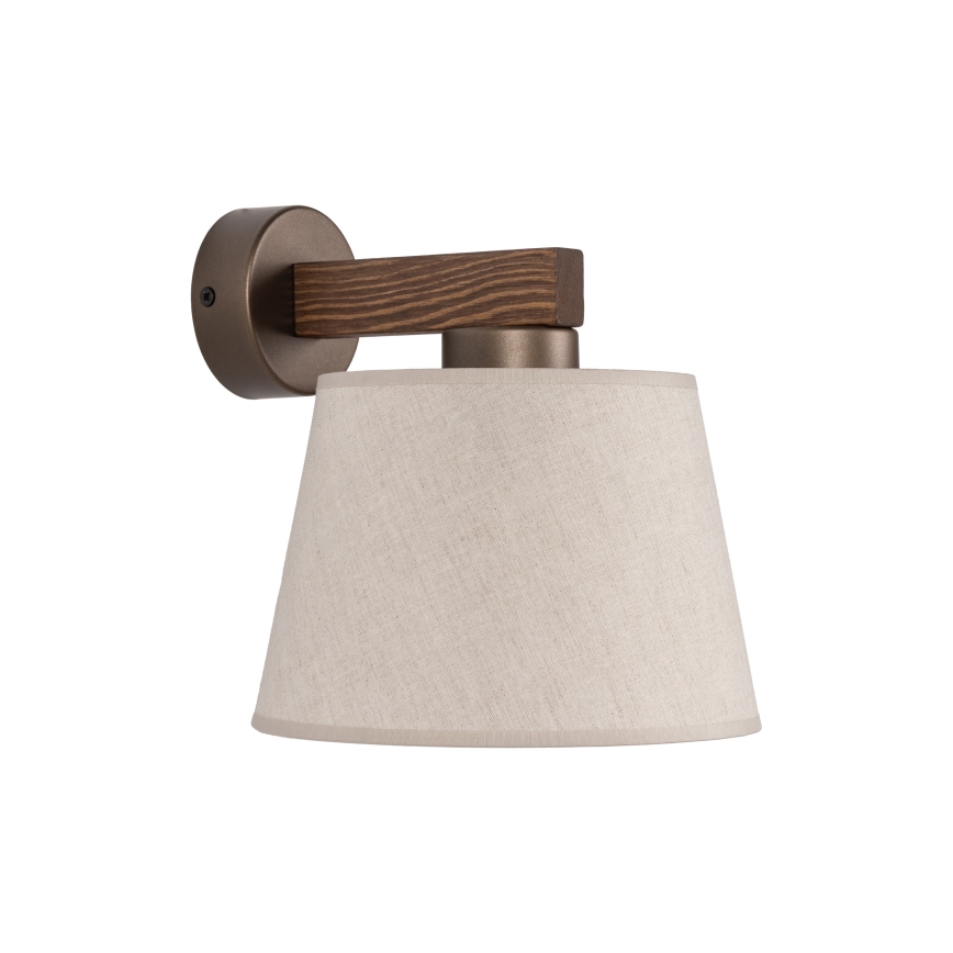 Brilagi - Nástěnná lampa LATTE 1xE27/60W/230V borovice/béžová