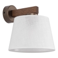 Brilagi - Nástěnná lampa LATTE 1xE27/60W/230V borovice/bílá