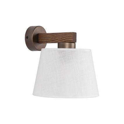 Brilagi - Nástěnná lampa LATTE 1xE27/60W/230V borovice/bílá