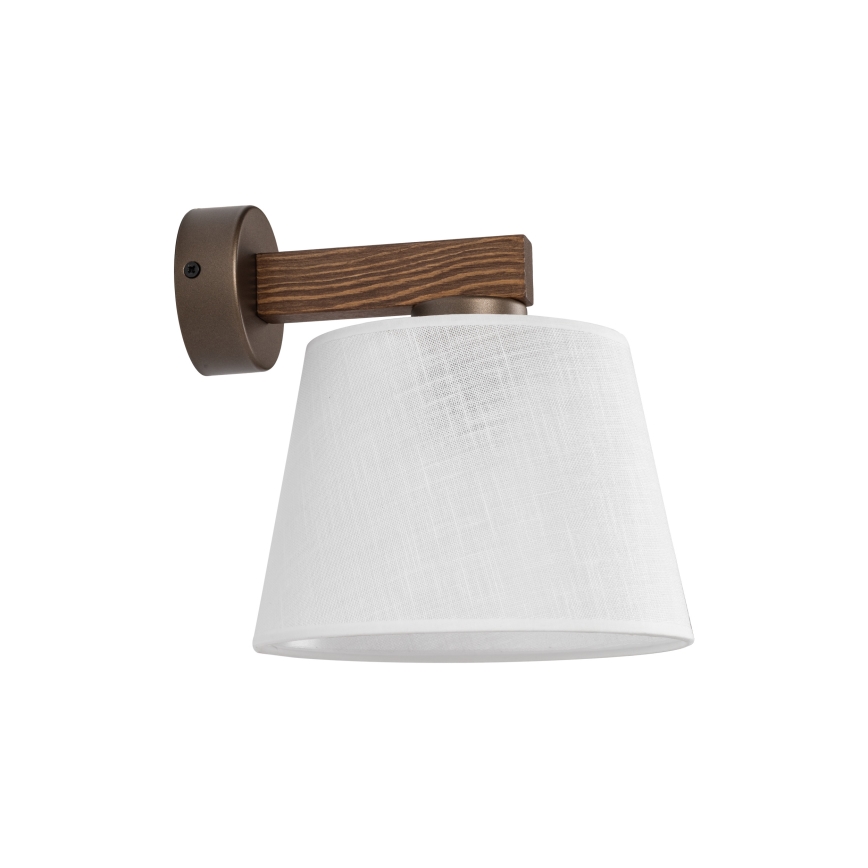 Brilagi - Nástěnná lampa LATTE 1xE27/60W/230V borovice/bílá