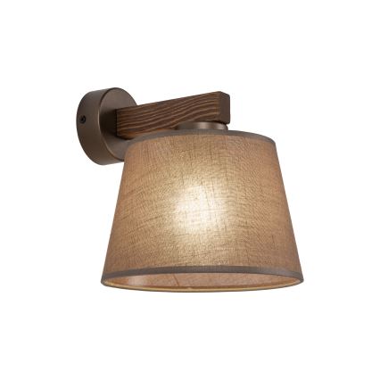 Brilagi - Nástěnná lampa LATTE 1xE27/60W/230V borovice/hnědá