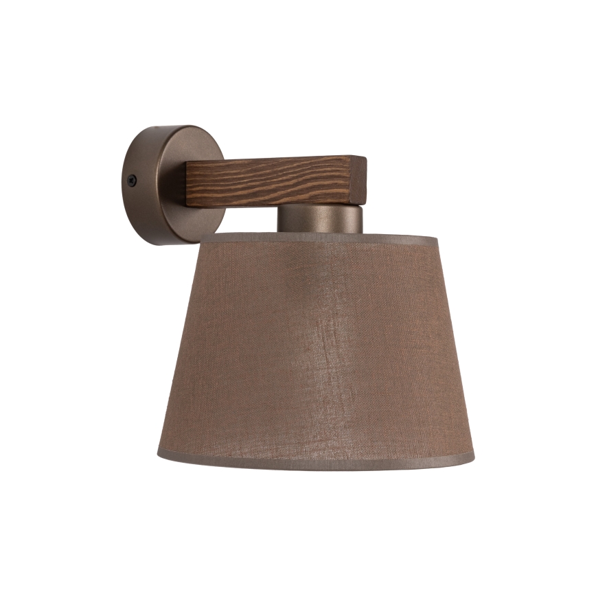 Brilagi - Nástěnná lampa LATTE 1xE27/60W/230V borovice/hnědá