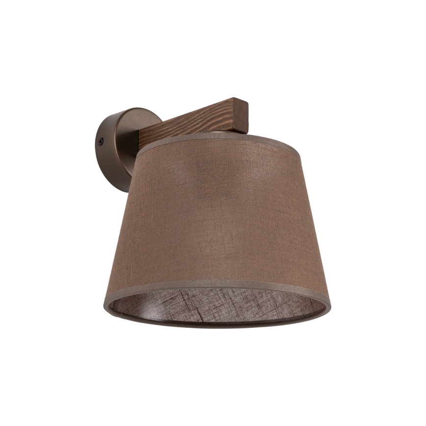 Brilagi - Nástěnná lampa LATTE 1xE27/60W/230V borovice/hnědá
