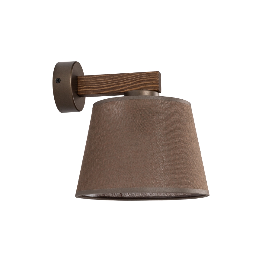 Brilagi - Nástěnná lampa LATTE 1xE27/60W/230V borovice/hnědá