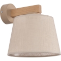Brilagi - Nástěnná lampa LATTE SABIA 1xE27/60W/230V borovice/béžová