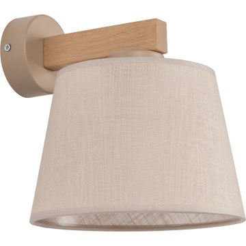 Brilagi - Nástěnná lampa LATTE SABIA 1xE27/60W/230V borovice/béžová
