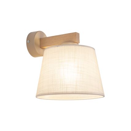 Brilagi - Nástěnná lampa LATTE SABIA 1xE27/60W/230V borovice/béžová