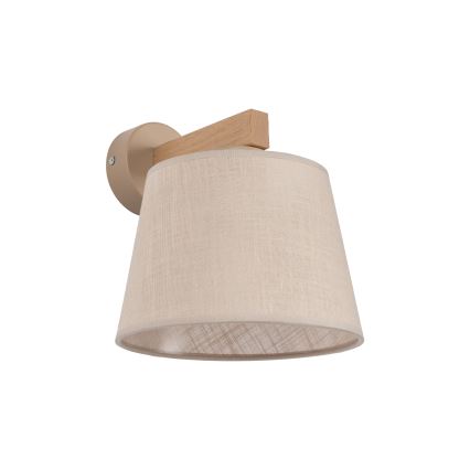Brilagi - Nástěnná lampa LATTE SABIA 1xE27/60W/230V borovice/béžová