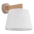 Brilagi - Nástěnná lampa LATTE SABIA 1xE27/60W/230V borovice/bílá