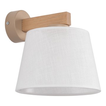 Brilagi - Nástěnná lampa LATTE SABIA 1xE27/60W/230V borovice/bílá