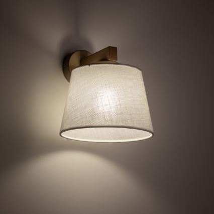 Brilagi - Nástěnná lampa LATTE SABIA 1xE27/60W/230V borovice/bílá
