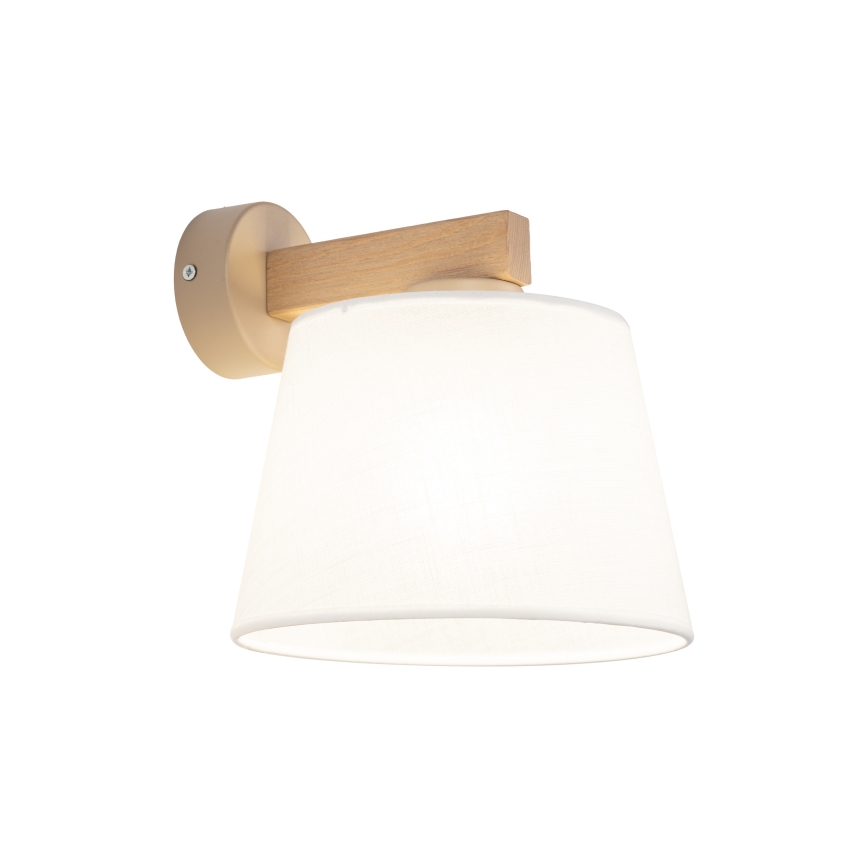 Brilagi - Nástěnná lampa LATTE SABIA 1xE27/60W/230V borovice/bílá