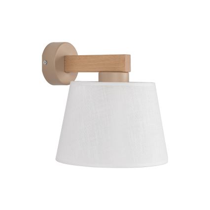 Brilagi - Nástěnná lampa LATTE SABIA 1xE27/60W/230V borovice/bílá