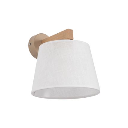 Brilagi - Nástěnná lampa LATTE SABIA 1xE27/60W/230V borovice/bílá