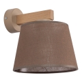 Brilagi - Nástěnná lampa LATTE SABIA 1xE27/60W/230V borovice/hnědá