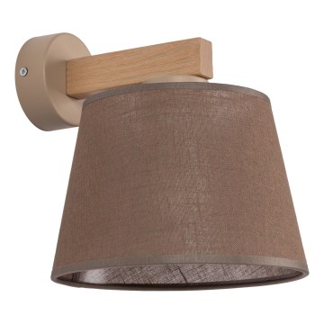 Brilagi - Nástěnná lampa LATTE SABIA 1xE27/60W/230V borovice/hnědá