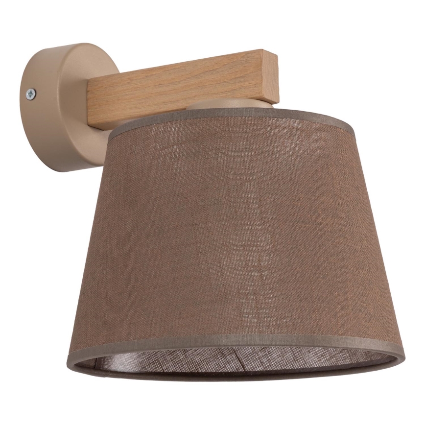 Brilagi - Nástěnná lampa LATTE SABIA 1xE27/60W/230V borovice/hnědá