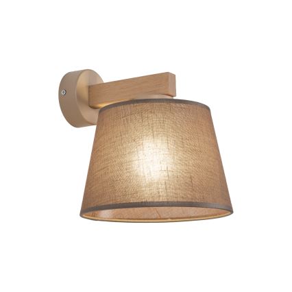 Brilagi - Nástěnná lampa LATTE SABIA 1xE27/60W/230V borovice/hnědá