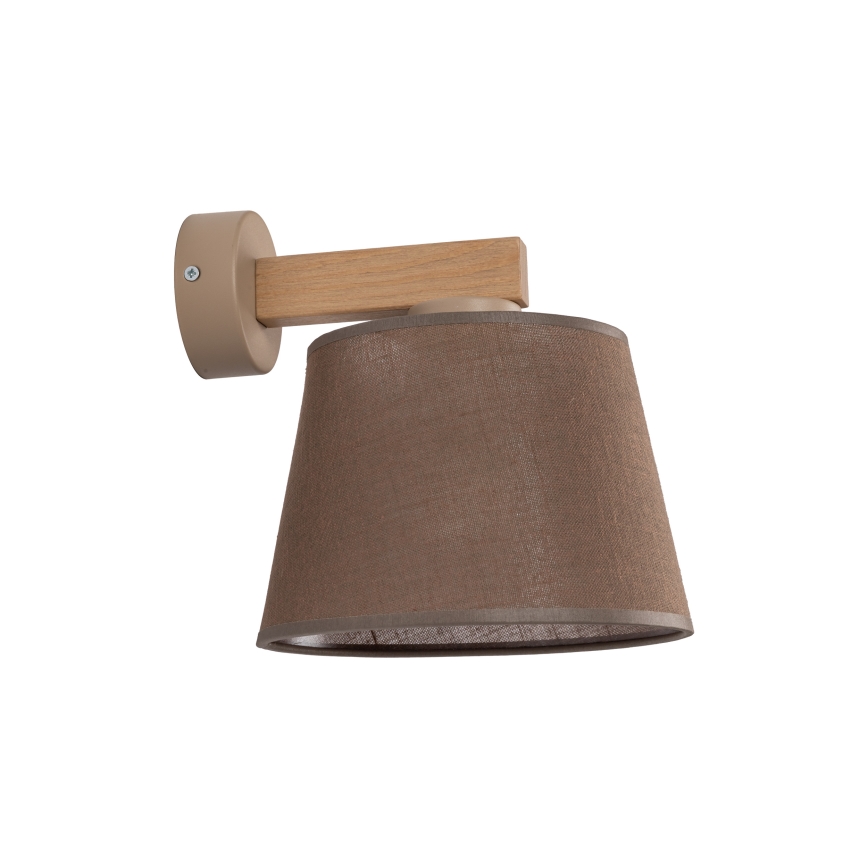 Brilagi - Nástěnná lampa LATTE SABIA 1xE27/60W/230V borovice/hnědá