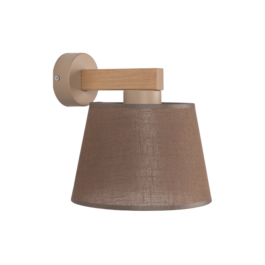 Brilagi - Nástěnná lampa LATTE SABIA 1xE27/60W/230V borovice/hnědá