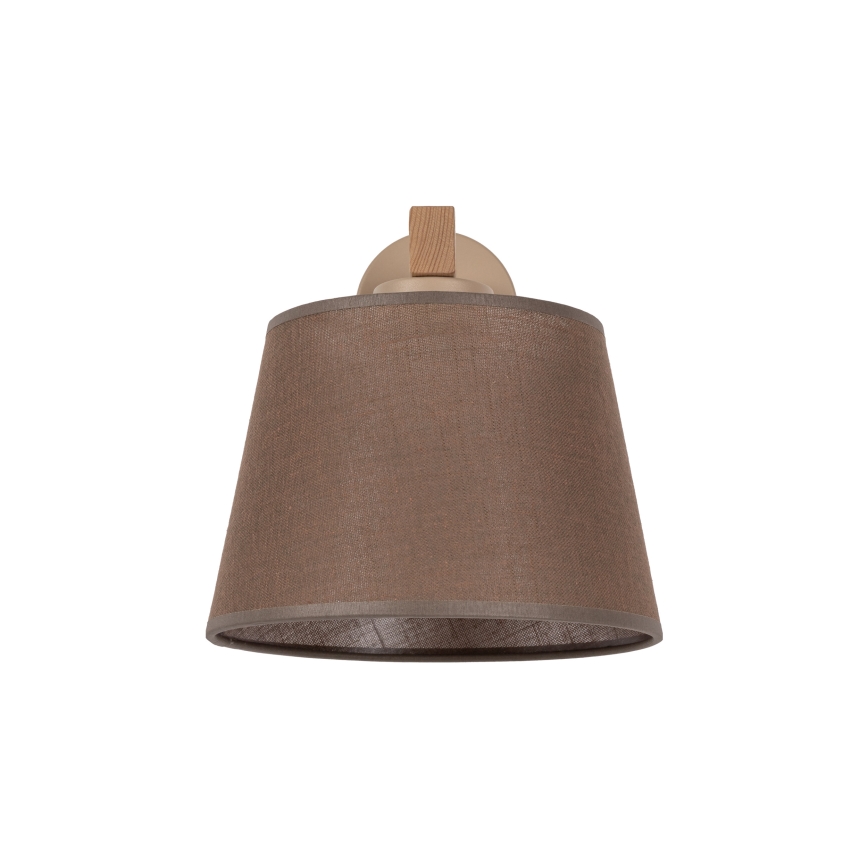 Brilagi - Nástěnná lampa LATTE SABIA 1xE27/60W/230V borovice/hnědá