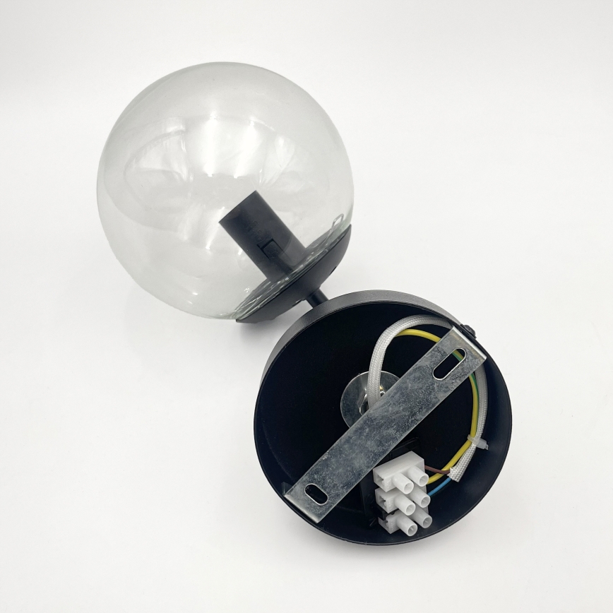 Brilagi - Nástěnná lampa MALIVA 1xE14/15W/230V černá/čirá