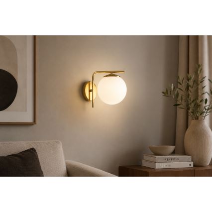 Brilagi - Nástěnná lampa MILO 1xE27/60W/230V zlatá