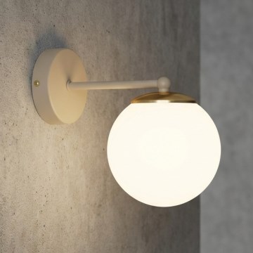 Brilagi - Nástěnná lampa MILO ECRU 1xE27/60W/230V béžová/zlatá