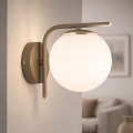 Brilagi - Nástěnná lampa MILO ECRU 1xE27/60W/230V béžová/zlatá