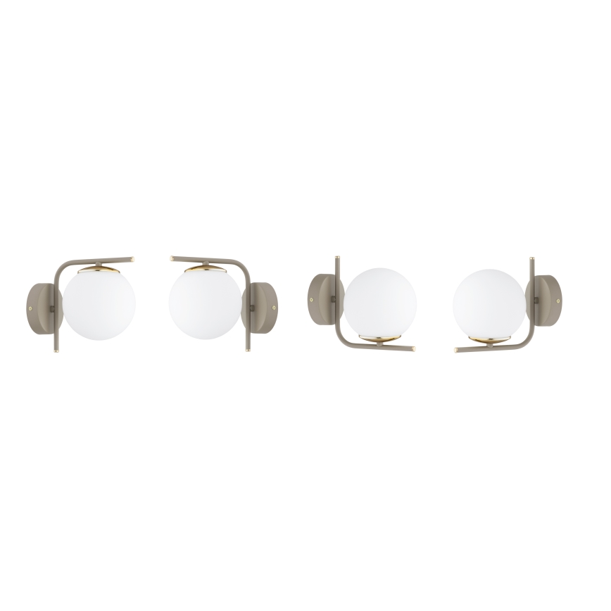 Brilagi - Nástěnná lampa MILO ECRU 1xE27/60W/230V béžová/zlatá