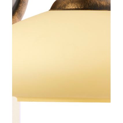 Brilagi - Nástěnná lampa MOLLERO 1xE27/15W/230V bronz/patina