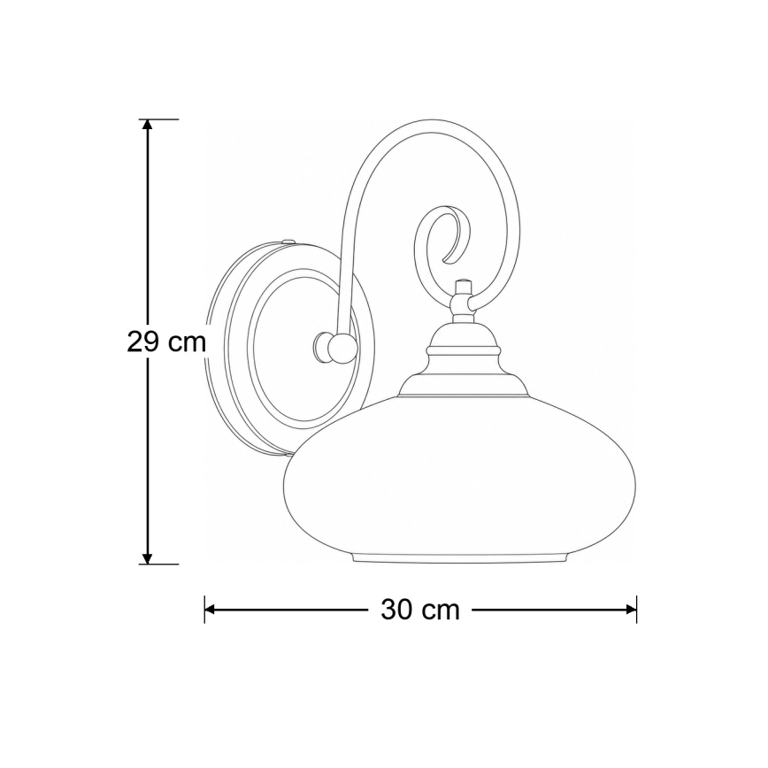 Brilagi - Nástěnná lampa MOLLERO 1xE27/15W/230V bronz/patina