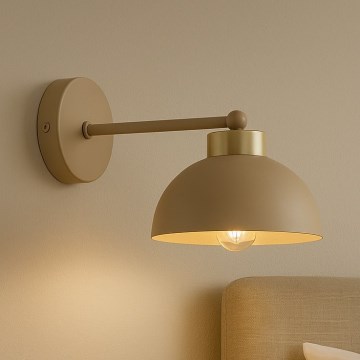 Brilagi - Nástěnná lampa MOON 1xE27/60W/230V béžová/zlatá