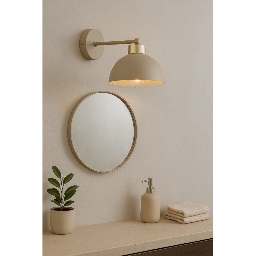 Brilagi - Nástěnná lampa MOON 1xE27/60W/230V béžová/zlatá