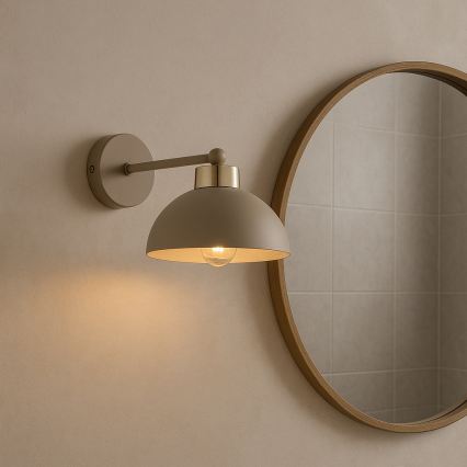 Brilagi - Nástěnná lampa MOON 1xE27/60W/230V béžová/zlatá