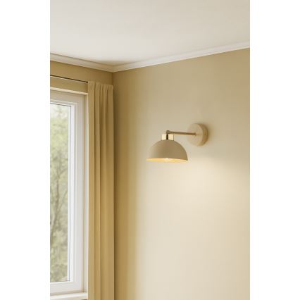 Brilagi - Nástěnná lampa MOON 1xE27/60W/230V béžová/zlatá