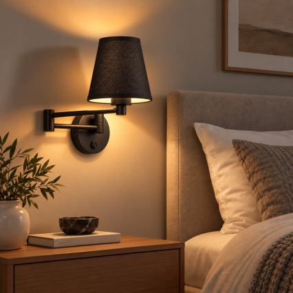 BRILAGI - Nástěnná lampa NUBILA 1xE27/15W/230V černá