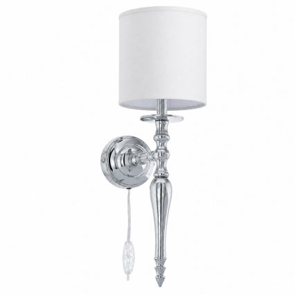 BRILAGI - Nástěnná lampa NUBILA 1xE27/60W/230V lesklý chrom/bílá