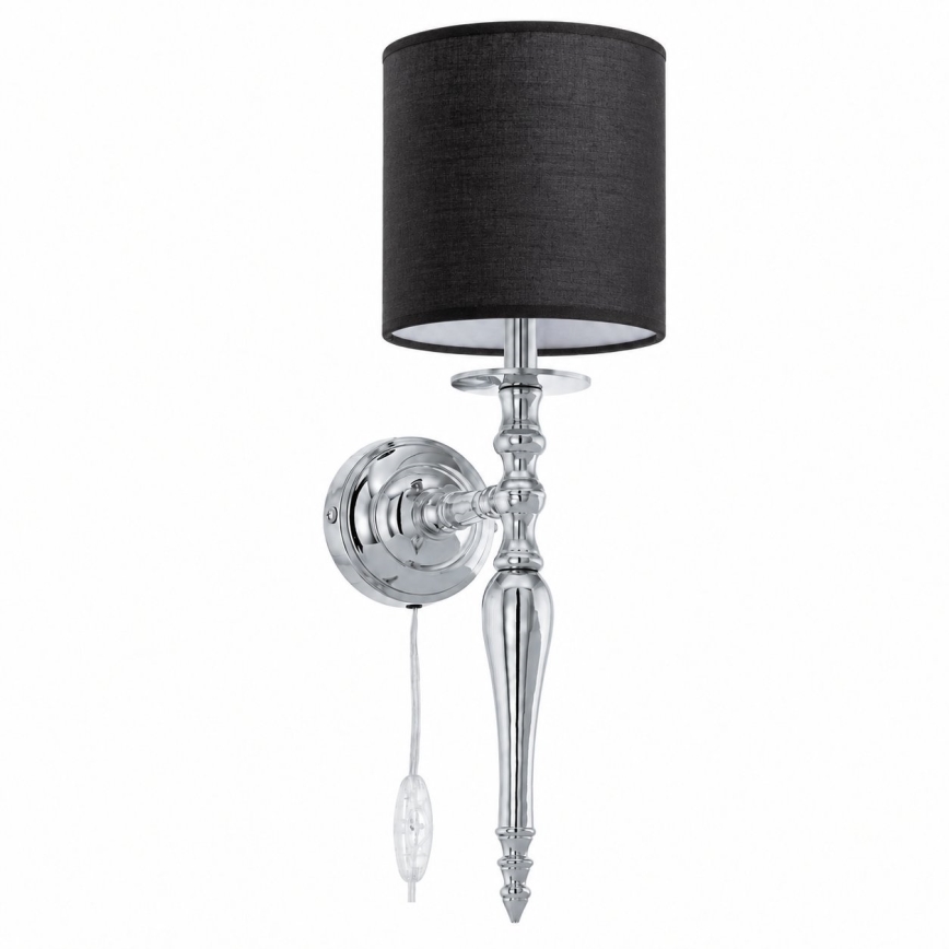 BRILAGI - Nástěnná lampa NUBILA 1xE27/60W/230V lesklý chrom/černá
