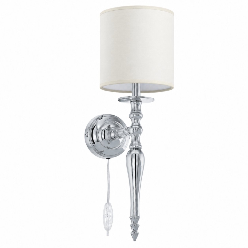 BRILAGI - Nástěnná lampa NUBILA 1xE27/60W/230V lesklý chrom/krémová