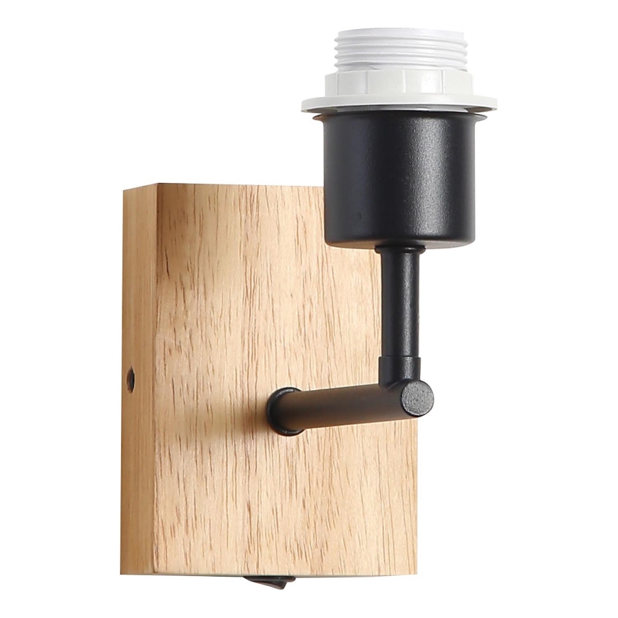 Brilagi - Nástěnná lampa NUBILA WOOD 1xE27/25W/230V dub/černá/žlutá