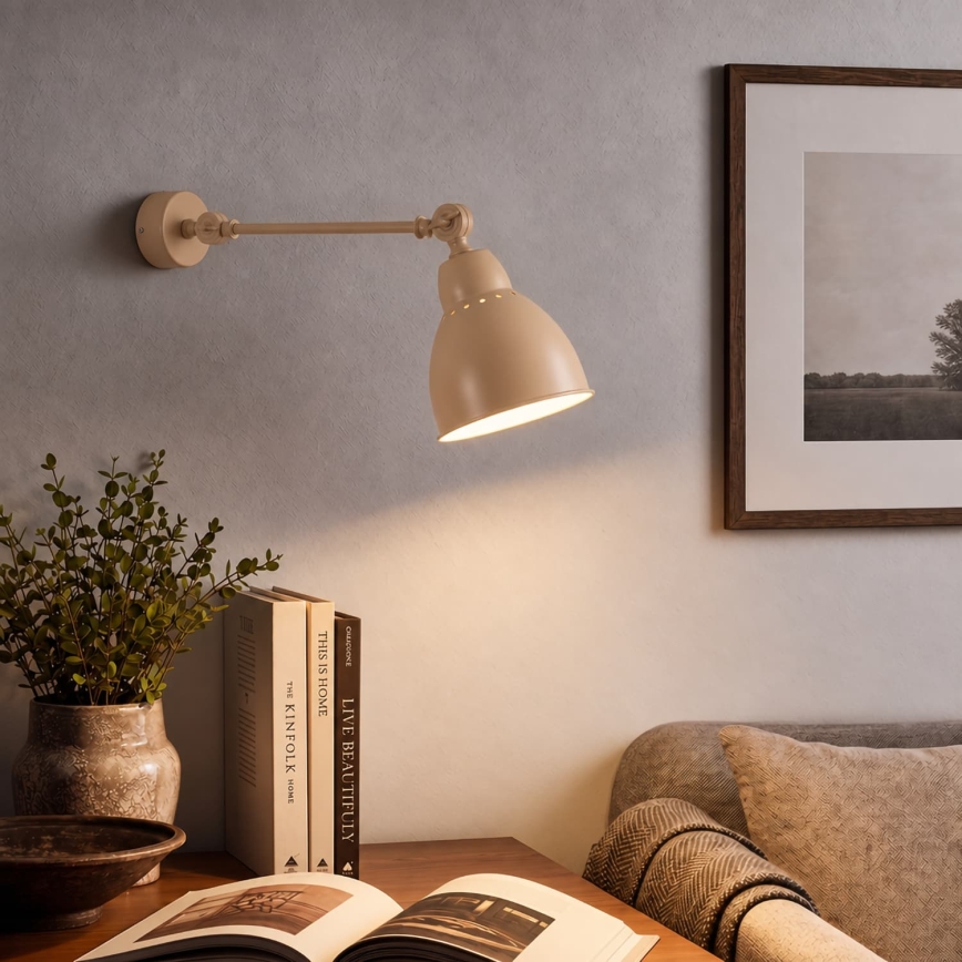 BRILAGI - Nástěnná lampa QUILL 1xE27/40W/230V 40 cm béžová