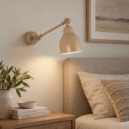 BRILAGI - Nástěnná lampa QUILL 1xE27/40W/230V 40 cm béžová