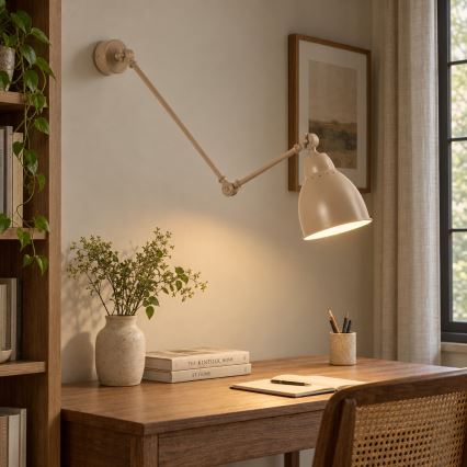 BRILAGI - Nástěnná lampa QUILL 1xE27/40W/230V 83 cm béžová