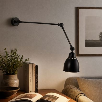 Brilagi - Nástěnná lampa QUILL 1xE27/40W/230V 83 cm černá