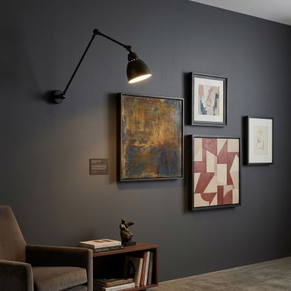 Brilagi - Nástěnná lampa QUILL 1xE27/40W/230V 83 cm černá